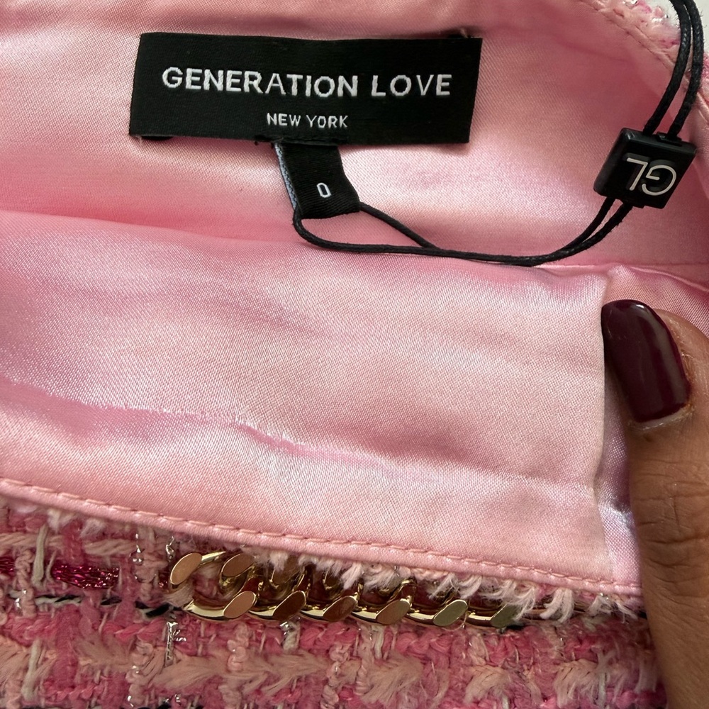 Generation Love Pink Tweed Blazer and Skirt Set, BNWT! - Picture 5 of 10